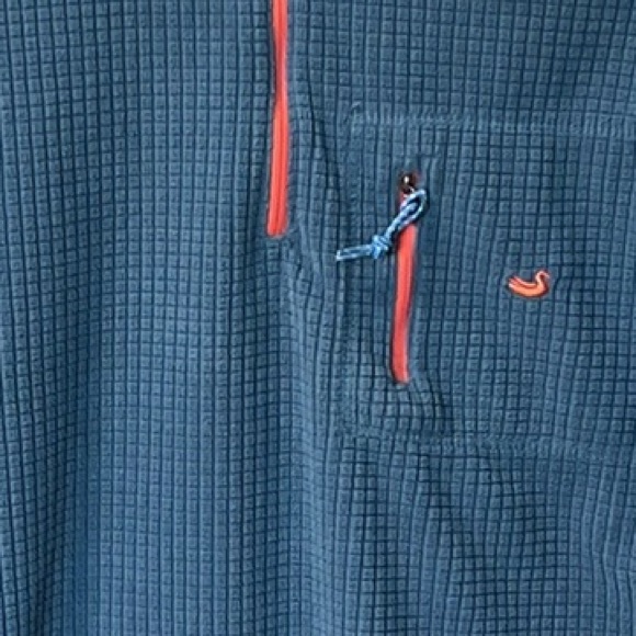 Southern Marsh Grid Fleece Pullover Mens Womens XS Blue - Picture 4 of 7